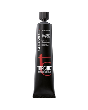 Goldwell Topchic 5N@BK - Краска для волос светло-коричневый с медным сиянием (жженый кофе) 60 мл - hairs-russia.ru